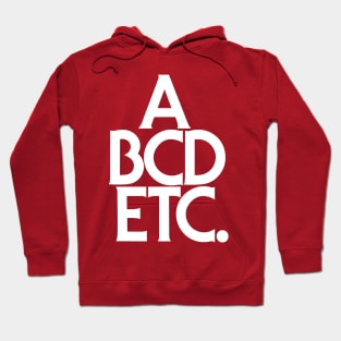 ABCDETC. (white) Hoodie